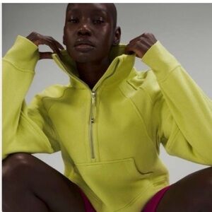 lululemon athletica Scuba Funnel-Neck Half Zip XS small wasabi